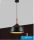UNIVERSO Pendant lamp 1xE27 max.60w D350x220x1300mm IP20 black/gold 5 years