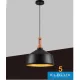 UNIVERSO Pendant lamp 1xE27 max.60w D350x220x1300mm IP20 black/gold 5 years