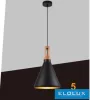 UNIVERSO Pendant light 1xE27 max.60w D250x270x1300mm IP20 black/gold 5 years