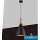 UNIVERSO Pendant light 1xE27 max.60w D250x270x1300mm IP20 black/gold 5 years