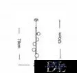 UNIVERSO Pendant light 10W IP20 Old gold 5xG9