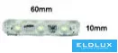 UNIVERSO LED module 3xSMD-2835 DC:12V 1.2w 140lm Red light 60x10mm 20 pcs/pack