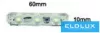 UNIVERSO LED module 3xSMD-2835 DC:12V 1.2w 140lm Green light 60x10mm 20 pcs/pack
