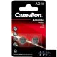CAMELION alkaline button cell battery 1.5V AG12/LR43/LR1142/386-BP2