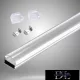UNIVERSO ceiling aluminum profile with transparent curved cover plate 2m 15*8.8mm