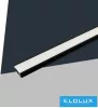 UNIVERSO ceiling aluminum profile with matte white cover plate 2m 17.35x6.9mm black
