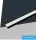 UNIVERSO ceiling aluminum profile with matte white cover plate 2m 17.35x6.9mm black