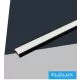 UNIVERSO ceiling aluminum profile with matte white cover plate 2m 17.35x6.9mm black