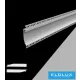 UNIVERSO Recessed LED aluminum profile with matte white cover plate 2 m 134 x 18.8 mm