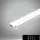 UNIVERSO Aluminum profile for recessing into plasterboard with matt white cover plate, 2 m, 20.8*8.8 mm