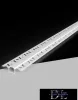 UNIVERSO Aluminum profile for recessing into plasterboard with matt white cover plate, 2 m