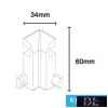 UNIVERSO Al-34 Skirting profile inner corner