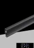UNIVERSO Skirting profile with opal cover for 10 mm LED strip Black 2000x14x60 mm