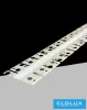 UNIVERSO Flexible recessed aluminum profile with matt white cover plate, internal: 12.6 mm, 1.5 m