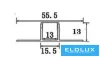 ELDLUX Aluminium profile + cover plate 2000x55x13mm