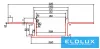 ELDLUX Aluminium profile + cover plate 2000x61x14mm