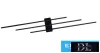UNIVERSO Wall lamp 23w 1840lm 4000k IP20 Black 720x110x50mm