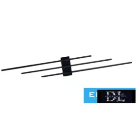 UNIVERSO Wall lamp 23w 1840lm 4000k IP20 Black 720x110x50mm