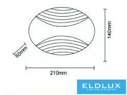 UNIVERSO Wall lamp 6w 480lm CCT IP20 210x140x60mm black