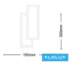 UNIVERSO Wall lamp LED 15w 120lm CCT.kap IP20 150x350mm white/black