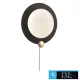 UNIVERSO Wall lamp with pull switch 10w 550lm CCT.kap IP20 Black D249x90mm