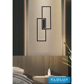 UNIVERSO Wall lamp 32W 2560lm CCT 250x600x50mm IP20 black