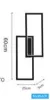 UNIVERSO Wall lamp 32W 2560lm CCT 250x600x50mm IP20 black