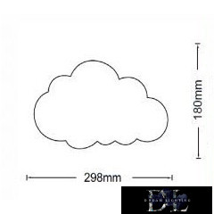UNIVERSO cloud wall lamp 9w 630lm CCT IP20 white