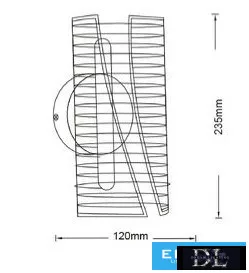 UNIVERSO Wall lamp  6W 480lm CCT.kap IP20 Gold 235x120mm