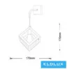 UNIVERSO Wall lamp 1xE27 max.60w 170x170mm IP20 White 5 years