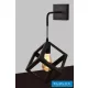 UNIVERSO Wall lamp 1xE27 max.60w 170x170mm IP20 Black 5 years
