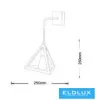 UNIVERSO Wall lamp 1xE27 max.60w 250x250mm IP20 White 5 years