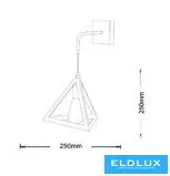 UNIVERSO Wall lamp 1xE27 max.60w 250x250mm IP20 White 5 years