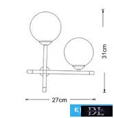 UNIVERSO Wall lamp 2xG9 Black 5 years
