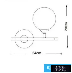 UNIVERSO Wall lamp 1xG9 Black 5 years
