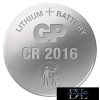 GP lithium button cell CR2016 5 pcs/blister pack