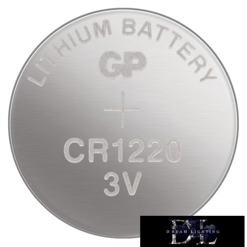 GP lithium button cell CR1220 5 pcs/blister pack