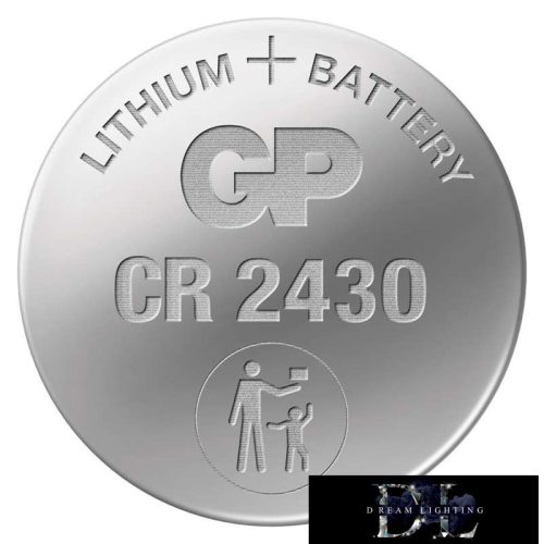 GP lithium button cell CR2430 5 pcs/blister pack