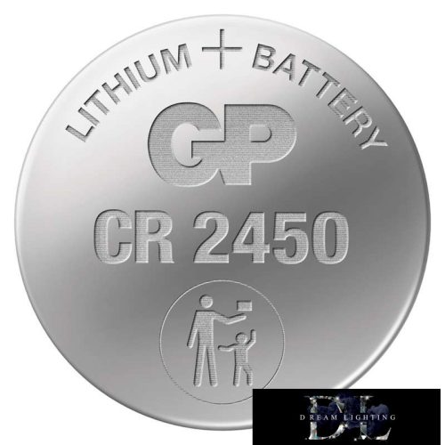 GP lithium button cell CR2450 5 pcs/blister pack