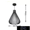 UNIVERSO Suspension 1 x E27 Max.60W ∅330x1000mm IP20 black