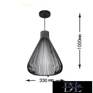 UNIVERSO Suspension 1 x E27 Max.60W ∅330x1000mm IP20 black