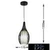 UNIVERSO Pendant light 1xE27 max. 240V 60w ∅175x1000mm black