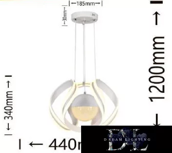UNIVERSO Pendant light 78w 6240lm 3000K D440x1200mm white