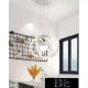 UNIVERSO Pendant light 78w 6240lm 6500K D440x1200mm white