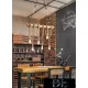 UNIVERSO Hemp rope chandelier 6xE27 max. 240V ∅800×600mm black