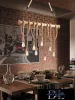 UNIVERSO Hemp rope chandelier 8xE27 max. 240V ∅1000×1400mm black