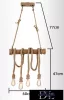 UNIVERSO Hemp rope chandelier 4xE27 max. 240V 600×1240mm black