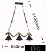 UNIVERSO Hemp rope chandelier 3xE27 IP20 860x1100mm black