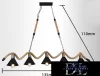 UNIVERSO Hemp rope chandelier 5xE27 IP20 1350x1100mm black