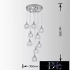 UNIVERSO Chandelier 7w + G9x3.5w 4000lm 6500k 300×800mm IP20 chrome
